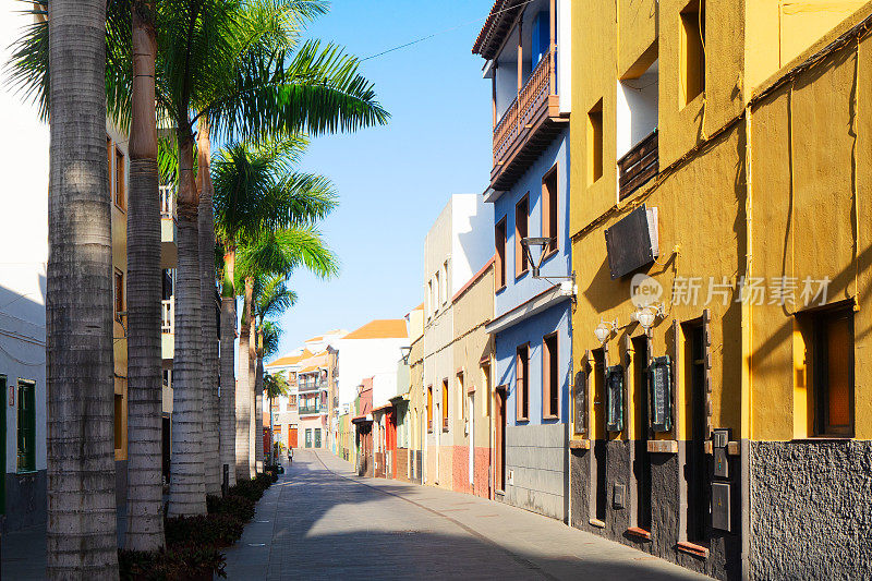 西班牙Puerto de la Cruz的老街